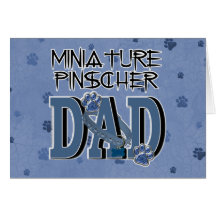 PAPA de Pinscher miniature Cartes