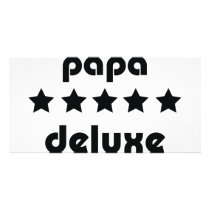 papa deluxe icon photo greeting card