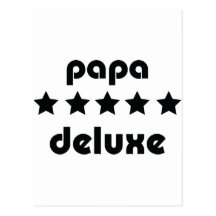 papa deluxe icon post card