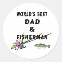 Papa et pêcheur adhésifs
