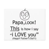 PaPa I love you! Postcards