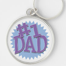 Papa Keychain du numéro 1 Porte-clés