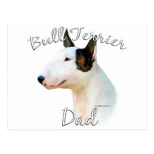 Papa miniature 2 de bull-terrier cartes postales