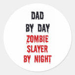 Papa par le tueur de zombi de jour par nuit adhésifs