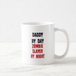Papa par le tueur de zombi de jour par nuit mugs à café