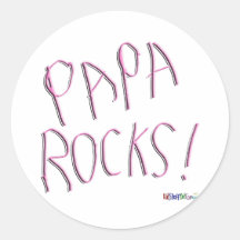 Papa Rocks! Sticker