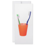 Papa toothbrush and little toothbrush customized rack card
