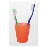 Papa toothbrush and little toothbrush custom stationery