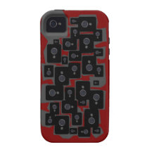 Paparazzi iPhone 4 Case-Mate Vibe. Red