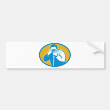 paparazzi Photographer with dslr camera Bumper Stickers