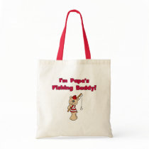 Papa's Fishing Buddy Tshirts and Gifts Tote Bags