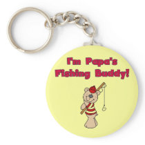 Papa's Fishing Buddy Tshirts and Gifts Key Chain