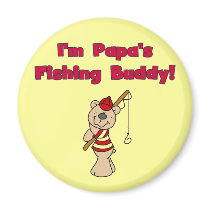 Papa's Fishing Buddy Tshirts and Gifts Magnets
