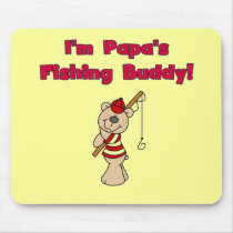 Papa's Fishing Buddy Tshirts and Gifts Mouse Pads