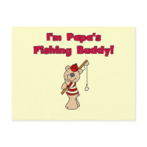 Papa's Fishing Buddy Tshirts and Gifts Post Cards