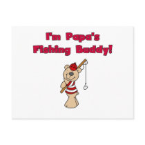 Papa's Fishing Buddy Tshirts and Gifts Post Cards