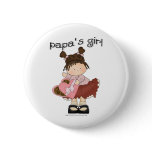 ♥ papa's girl ♥ girly giggles pinback button