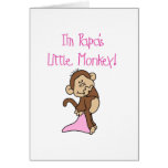 Papa's Little Monkey - Pink Tshirts and Gifts cards