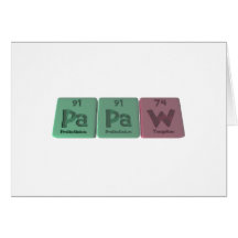 Papaw-Pa-Pa-W-Protactinium-Protactinium-Tungsten.p Card