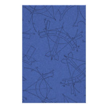 PAPER007 BLUE COASTAL MAP PATTERNS BACKGROUNDS WAL PERSONALIZED STATIONERY