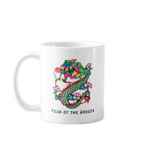 Paper Cut Year of The Dragon Gift Coffee Mugs