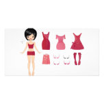 Paper doll cut photo cards