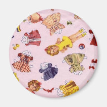 Paper Dolls Design Magnets