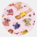 Paper Dolls Design Sticker