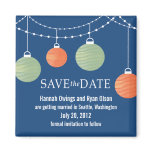 Paper Lantern Wedding Save the Date Magnet