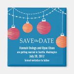 Paper Lantern Wedding Save the Date Magnets