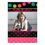 Paper Party Lights Photo Graduation Invitation invitations