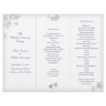Paper Petals Artistic Wedding Program Template Letterhead Design
