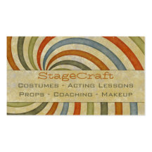 Paper Swirl Retro Business Cards