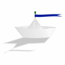 Paper Toy Boat Photo Cut Outs
