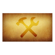 Papered Archive Construction Tools Business Card