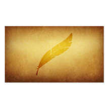 Papered Archive Writers Quill Business Card
