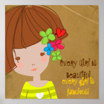 PaperFruit Girl Robin Poster