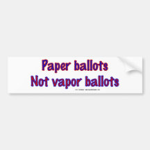 PaperNotVapor Bumper Sticker