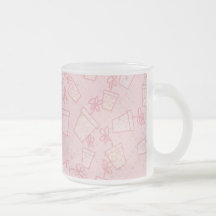 PAPERPOTS CARTOON FLOWER POTS CUTE PINK FLORAL BAC COFFEE MUG