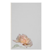 Papeterie de rose de rose papier à lettre personnalisé