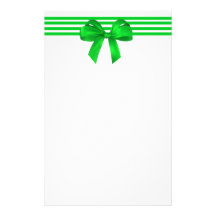 Papeterie verte de Noël d'arc Motifs Pour Papier À Lettre