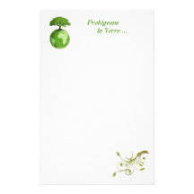 papier à lettre protection de la planète