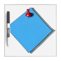 Papier bleu tenu dessus avec la punaise rouge : Ar