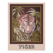 Papier d'album à tigre en-tête de lettre