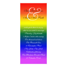 papier de base du mariage 4x9 de fierté gaie de l' carton d'invitation