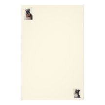 Papier de feutre de Schnauzer stationnaire Papier À Lettre