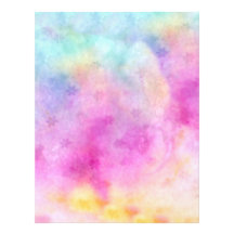 Papier de riz peint par aquarelle en-tête de lettre customisée