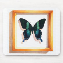 "Papilio blumei" Butterfly Watercolor Mouse Pad