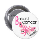 PAPILLON 3,1 de cancer du sein Badge Avec Épingle