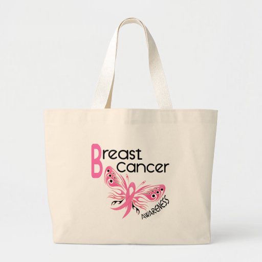PAPILLON 3,1 de cancer du sein Sacs En Toile